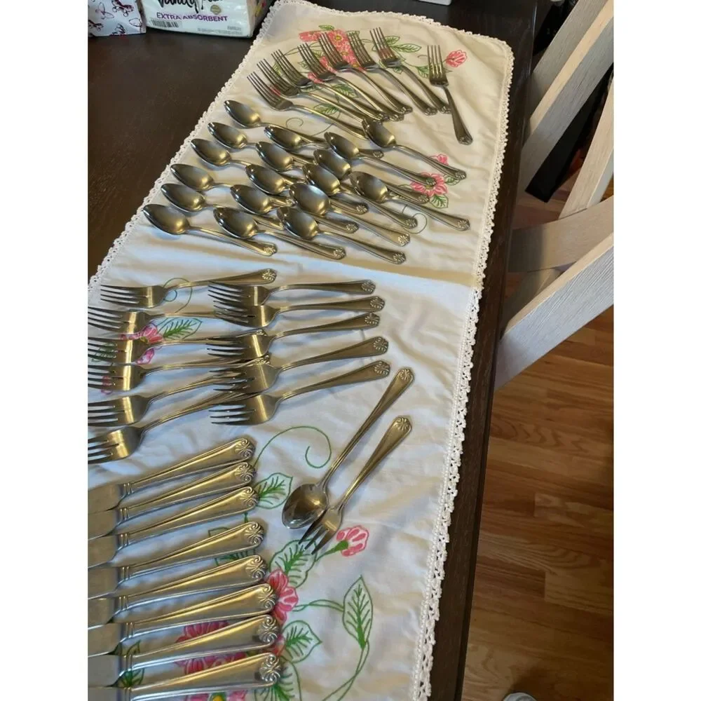 Cambridge Stainless SHELL Pattern Flatware Set/Pieces